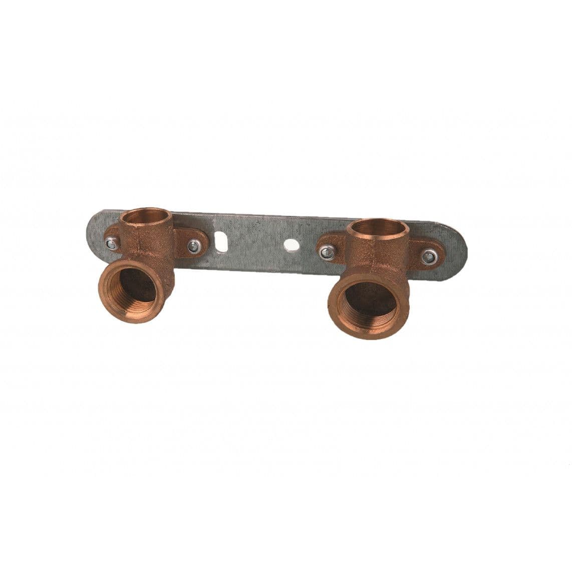 989122955 Mounting unit, red brass, 15 mm x 1/2" female x 80 mm, 1 socket vue 1