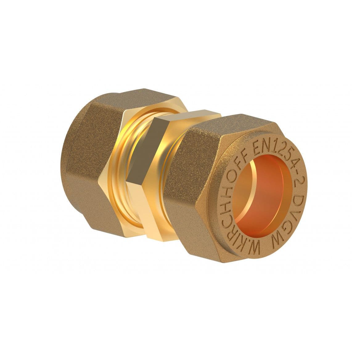 989454517 MS fitting, blanco, 22 mm, knelfitting voor koperen buis vue 1