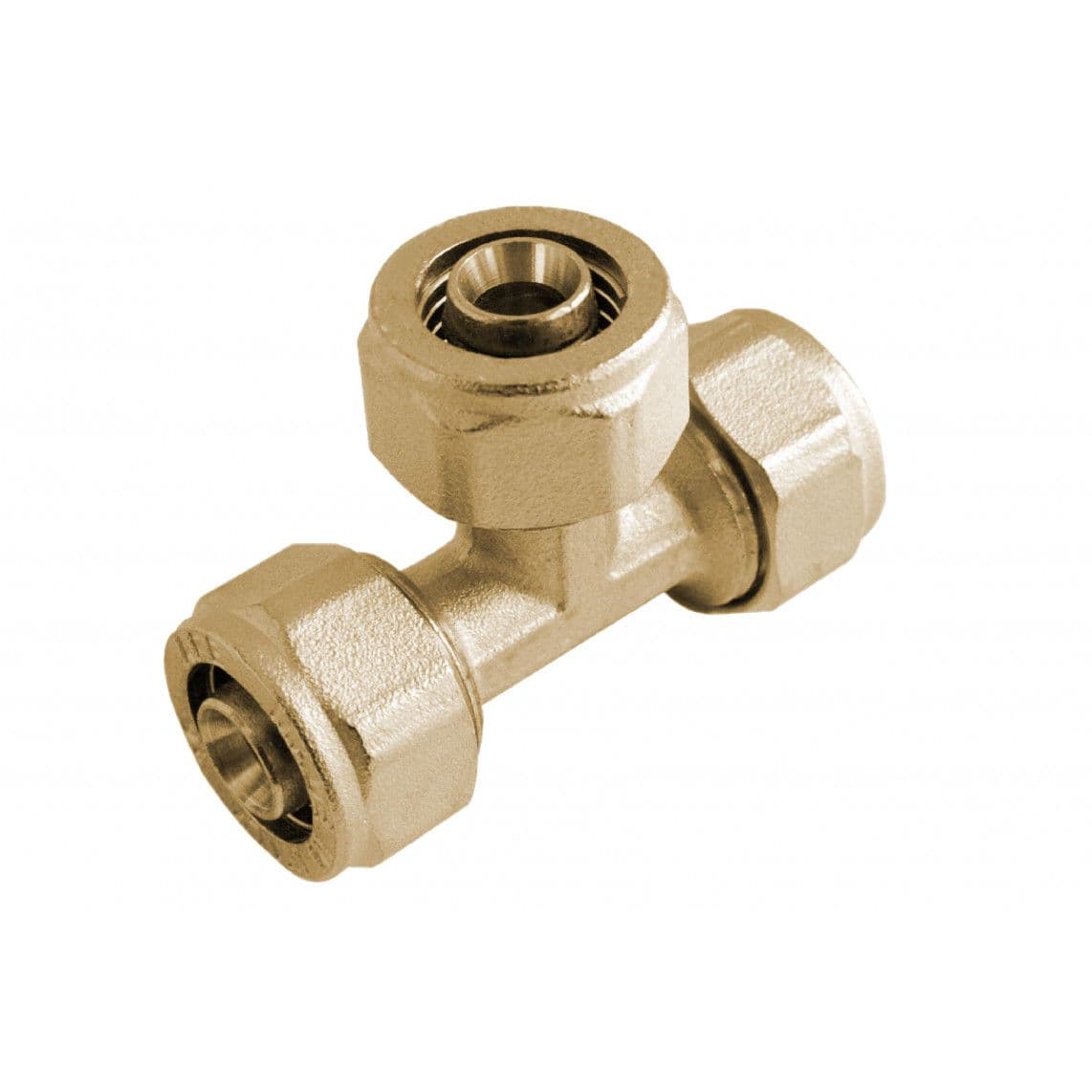 988911555 MS verloop T-stuk, blanco, 20 mm x 20 mm x 16 mm, knelfitting voor meerlagen buis vue 1
