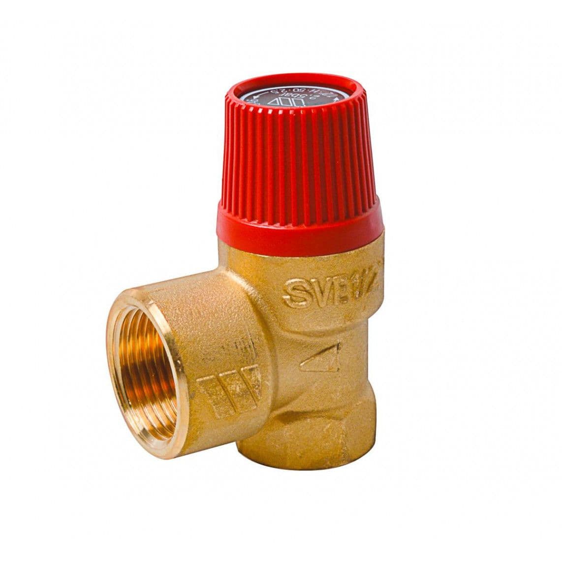 98420108 Safety valve, 3 bar, 1/2" female x 3/4" female vue 1