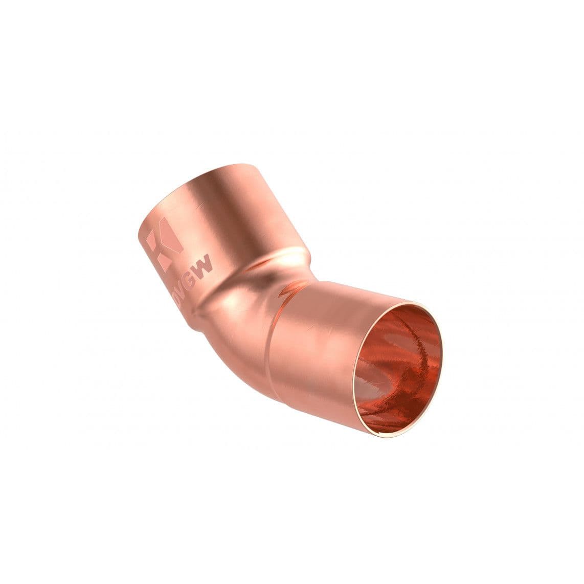 989143017 CU boog 45°, blanco, 18 mm, 1 mof (5040) vue 1
