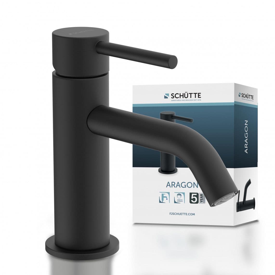 37965 ARAGON Cold water tap, black matt vue 1