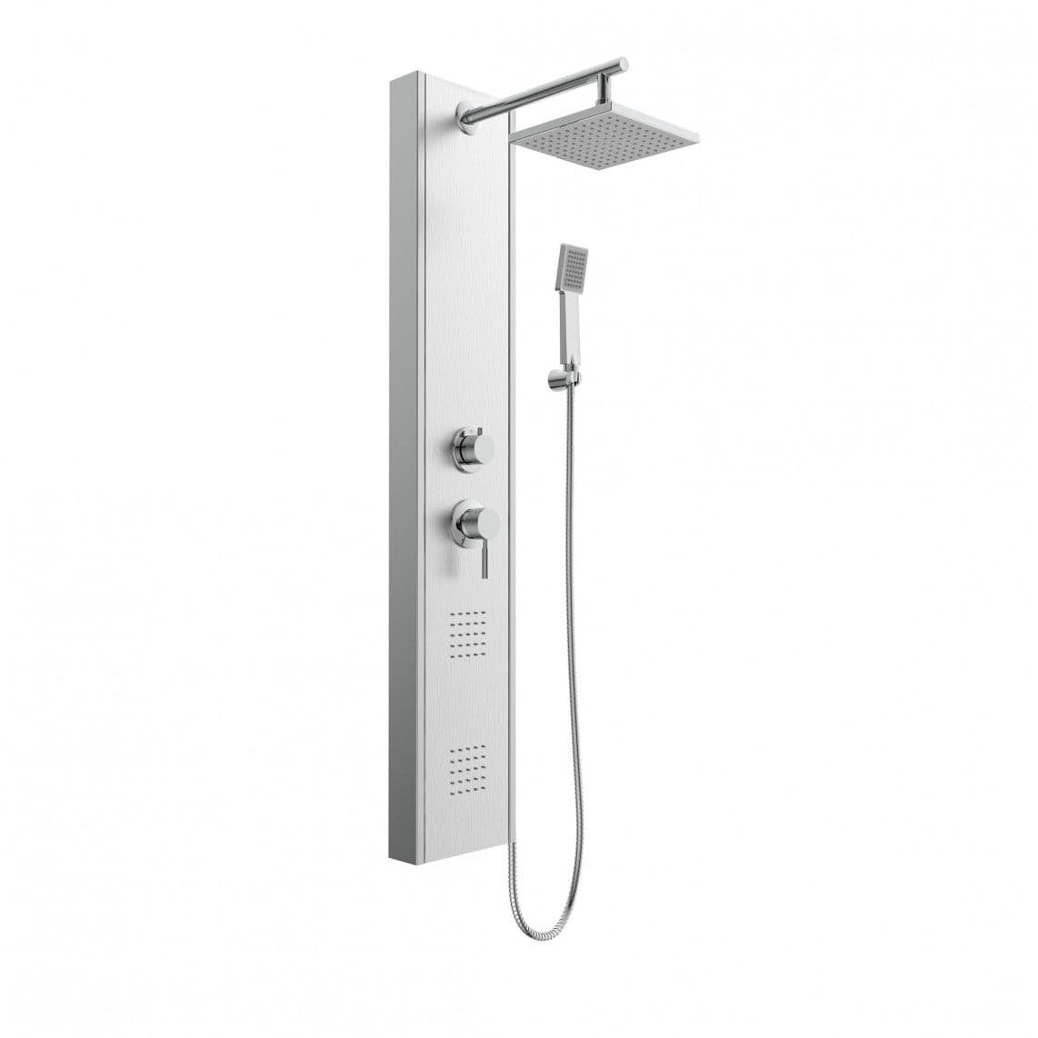 60035 TAHITI Shower panel, stainless steel vue 1