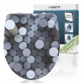 82593 Duroplast HG WC-zitting ROUND DIPS, met valrem en afneembaar vue 1