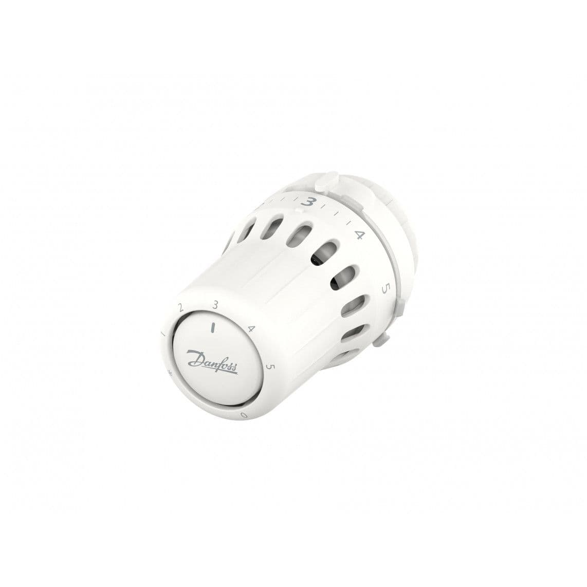 015G3098 DANFOSS React RA Thermostatische knop, wit, met ingebouwde sensor en nuluitschakeling vue 1