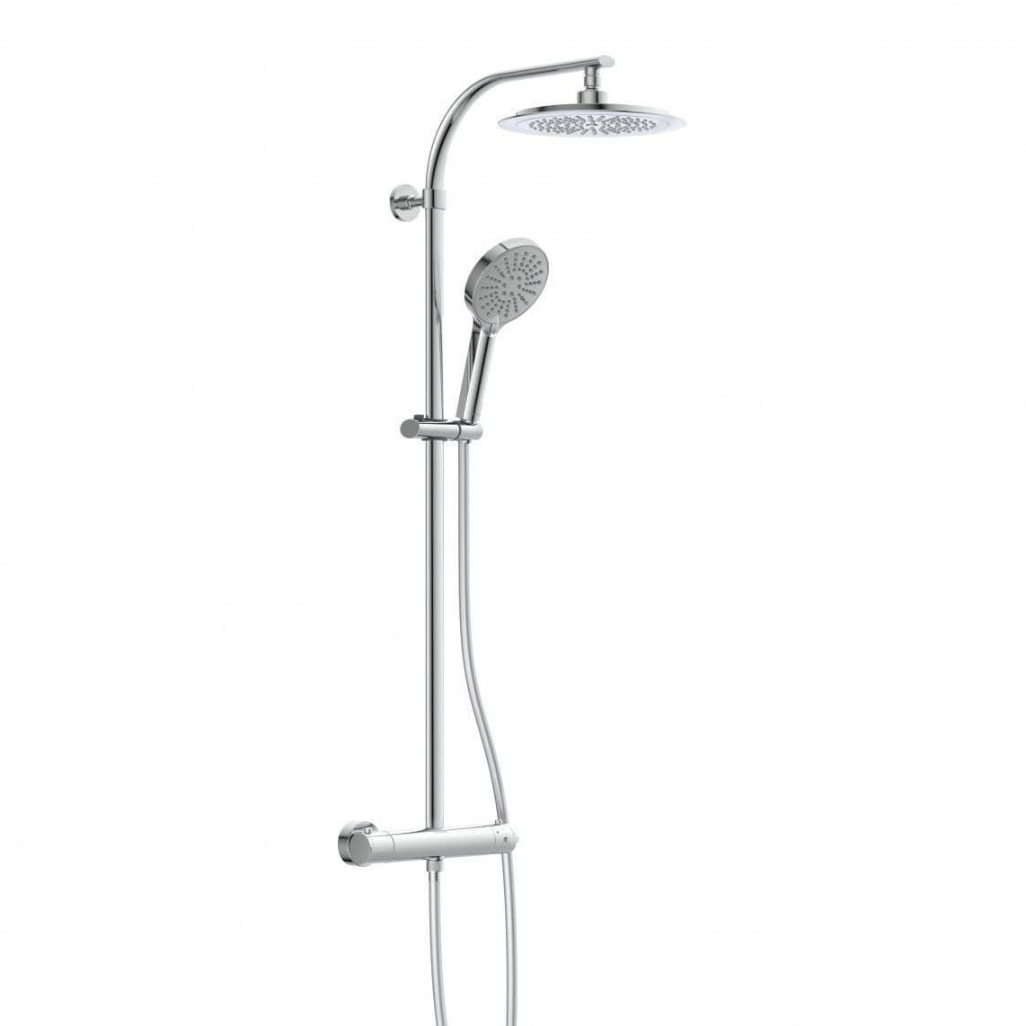 60046 MADURA FRESH Overhead shower set, chrome, with thermostatic mixer vue 1