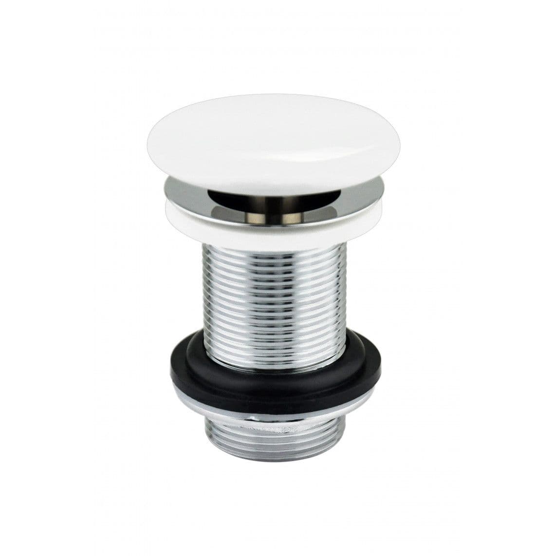 98028326 Desing-drain valve, cap white, 1 1/4" x 70 mm, without overflow vue 1