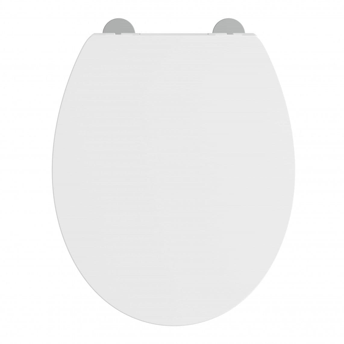 82630 Duroplast WC-zitting WHITE, PREMIUM, met valrem en afneembaar vue 1