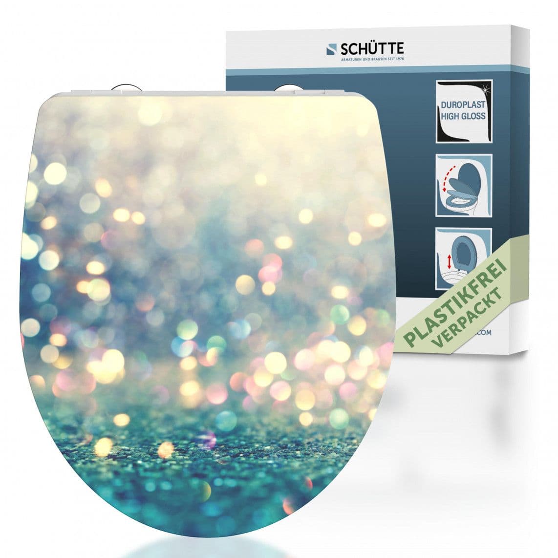 82587 Duroplast HG Toilet seat MAGIC LIGHT, with soft close and quick release vue 1