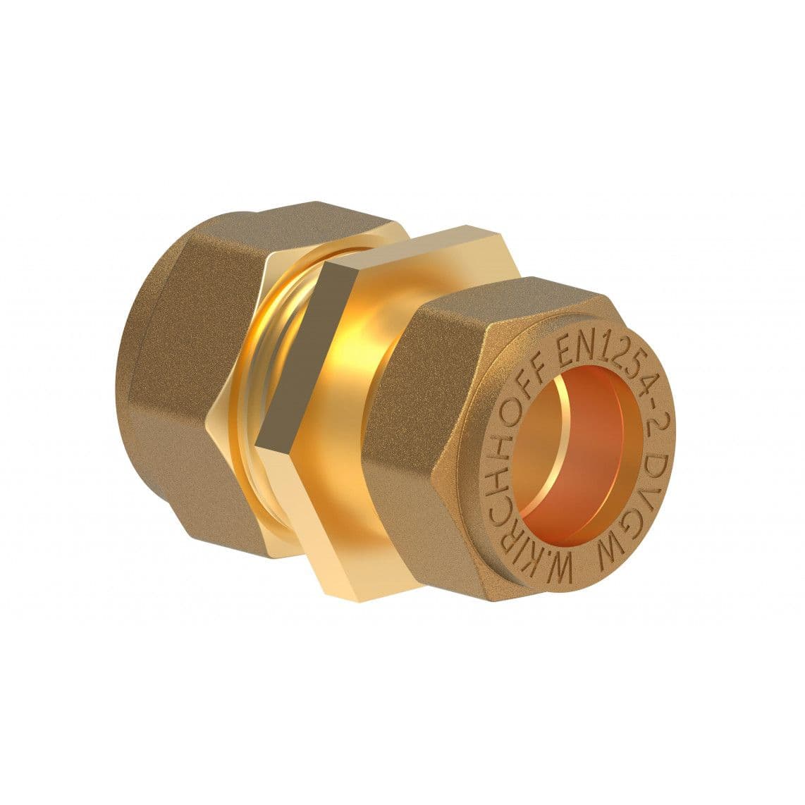 989454717 MS Verloopfitting, blanco, 18 mm x 15 mm, knelfitting voor koperen buis, vue 1