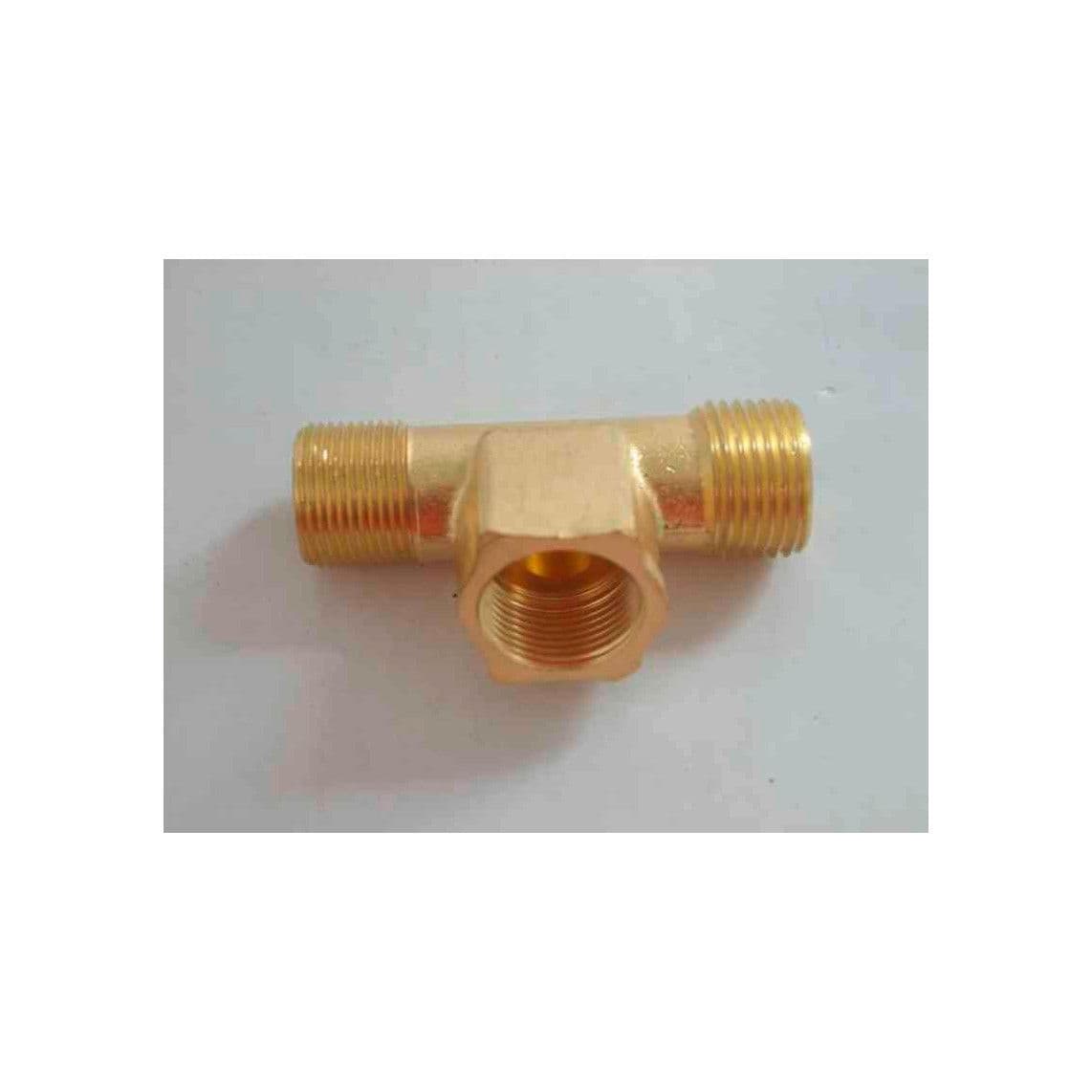 00656 Tee piece, brass, M15 male x M15 female x 3/8" male vue 1