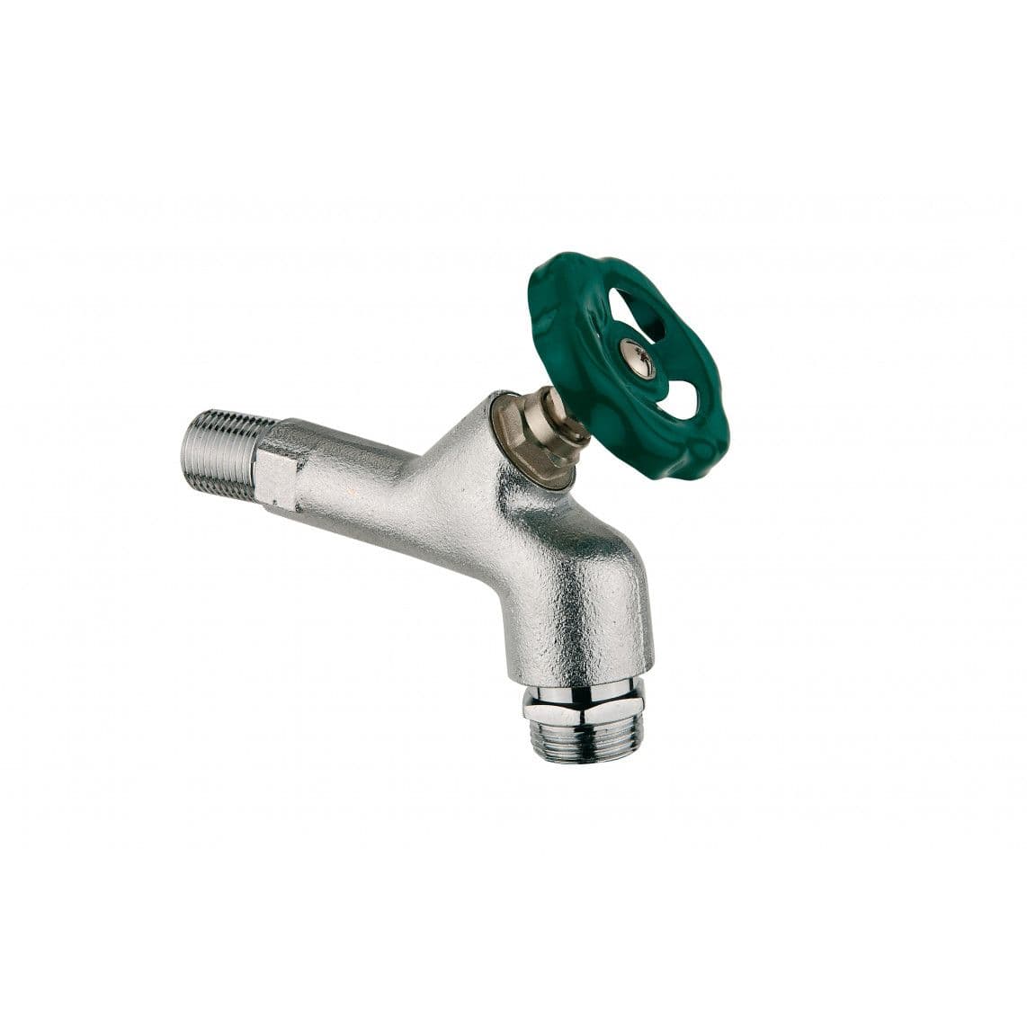 986196248 MS tapkraan met handwiel, chroom, 3/4"BU x 3/4"BU, met Buisbeluchter vue 1
