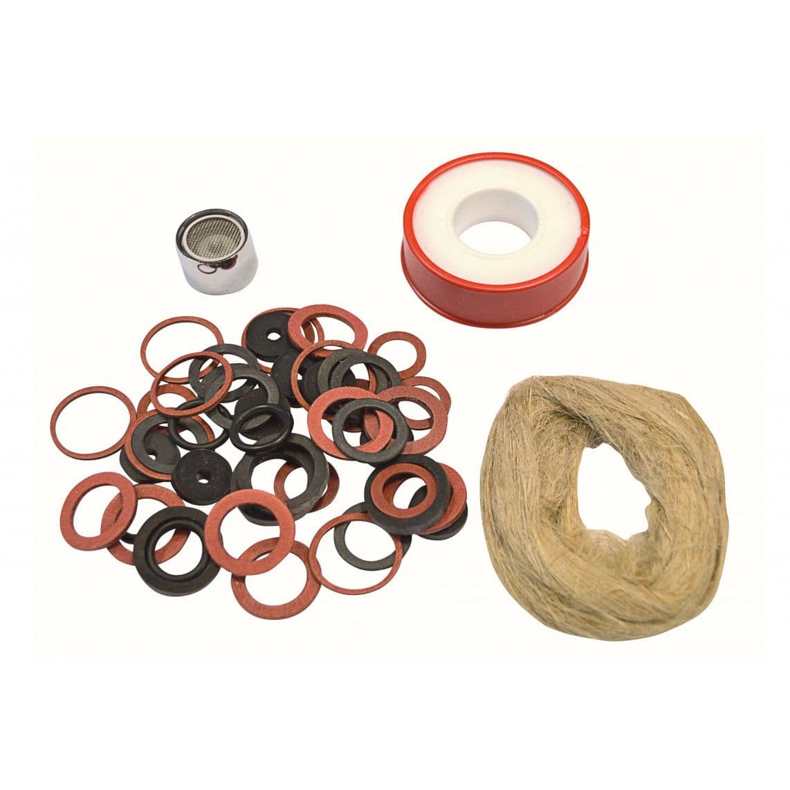 98697170 afdichting-Assortiment, met straalregelaar/M22 Afdichtband afdichtingshennep (50x) vue 1