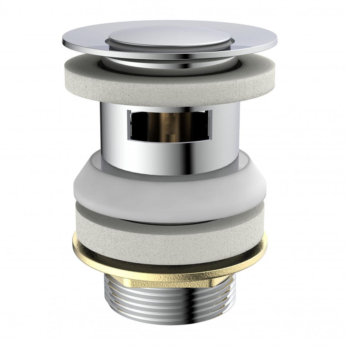 10618 Press waste met overloop, chroom, 1 1/4", o.a. voor 79710 vue 1