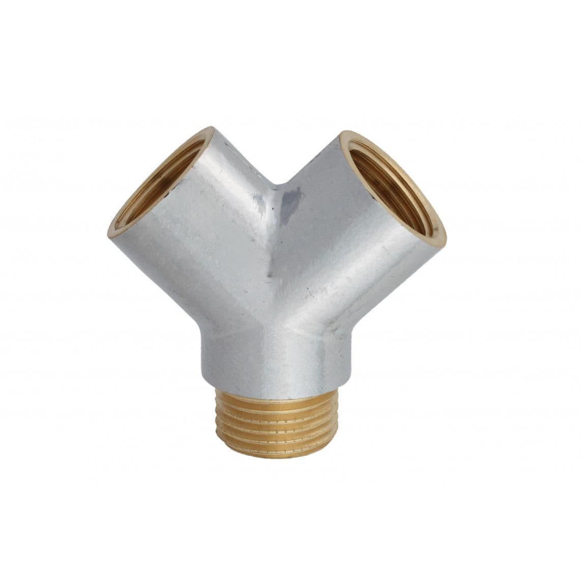 989411155 MS Y-fitting, chroom, 1/2"BI x 1/2"BU, vue 1