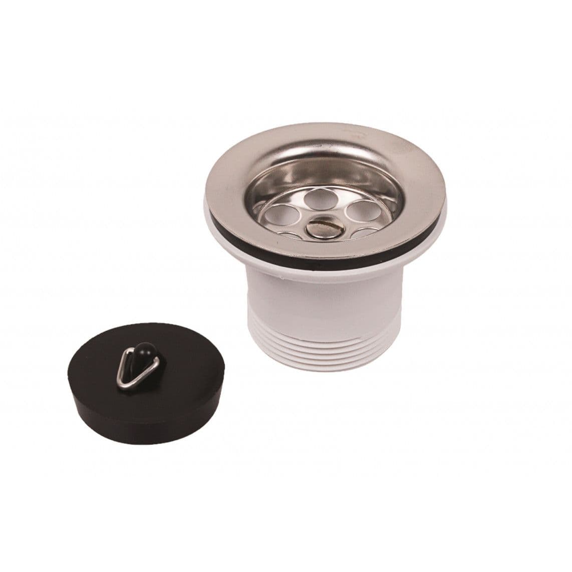 108519 KS VIEGA afvoerwaste, 1 1/2"BU x 70 mm, met afvoer plug 45,5 mm vue 1