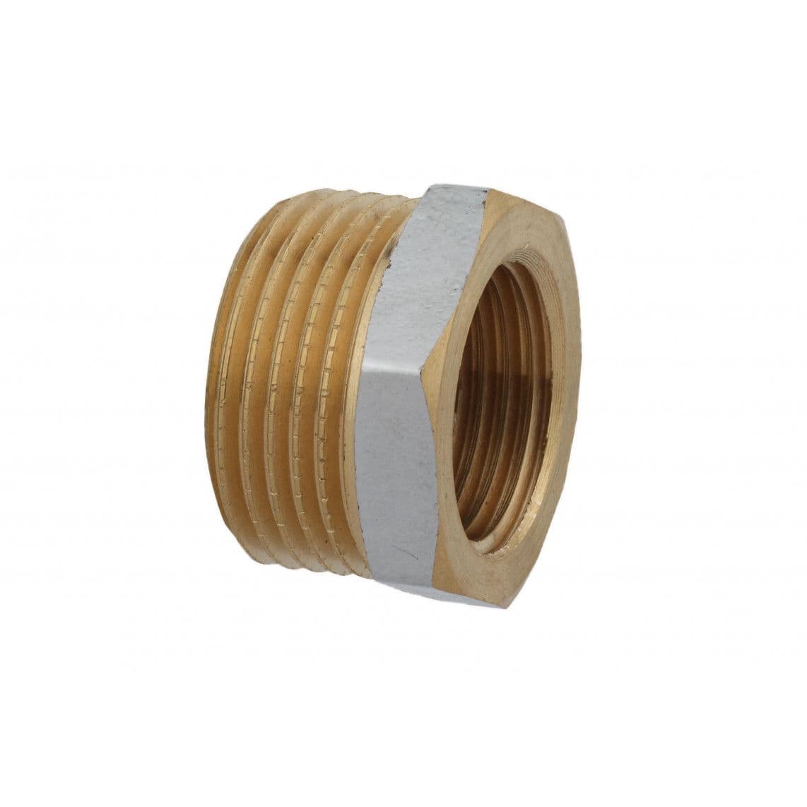 989332155 messing verloopstuk, chroom, 3/4"BU x 1/2"BI, vue 1