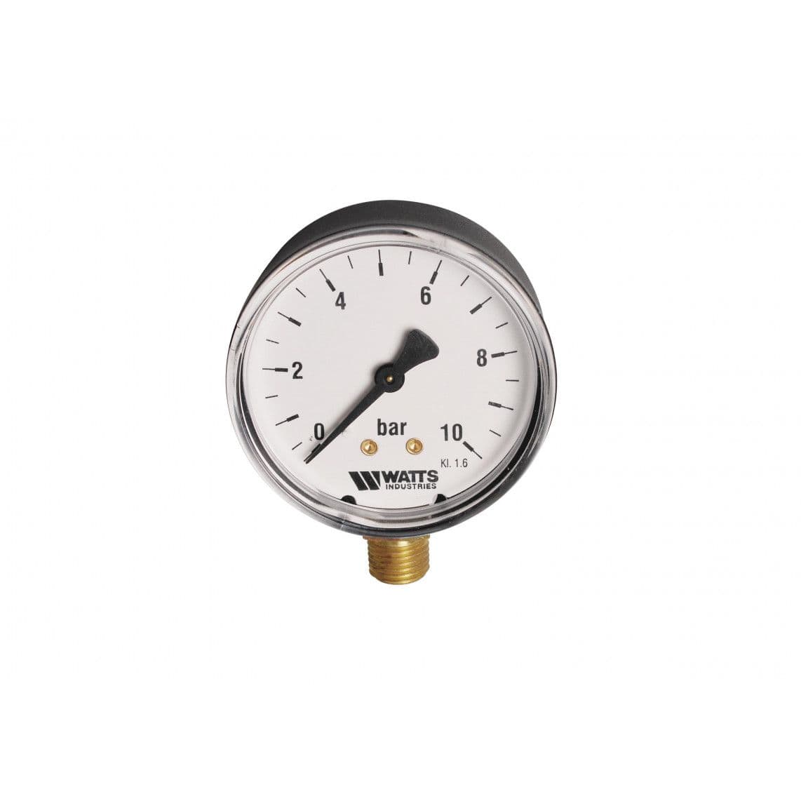 984543055 manometer radiale aansluiting 0-10 bar 63 mm, 1/4"BU vue 1