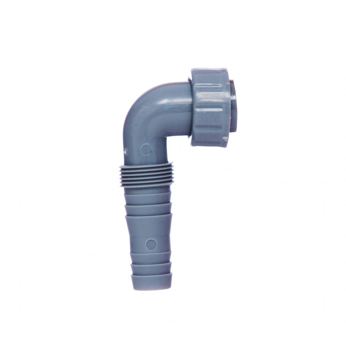 98839329 ECO-SAVE KS toestelaansluiting 90°, Grijs, 1"BI x 3/4"T, voor inbouw sifon voor wasmachine vue 1