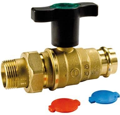 Vanne a sertir gia.+raccord V/M 22-3/4"M