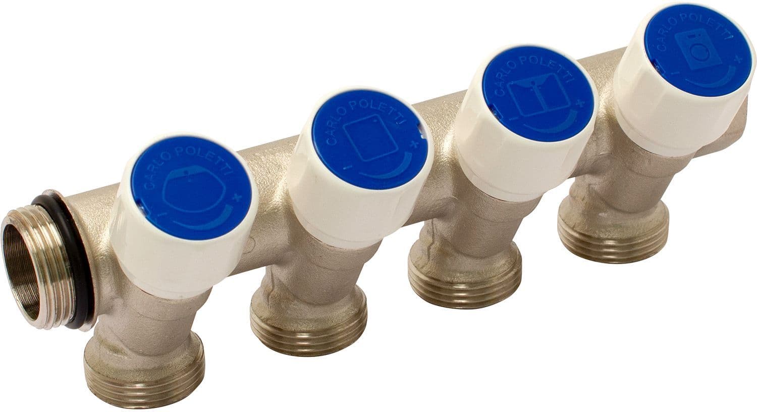 UNI.COLLECTOR 3/4" - 4XEC3/4 MET STOPKRANEN