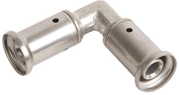 Coude a sertir 16MM laiton Henco