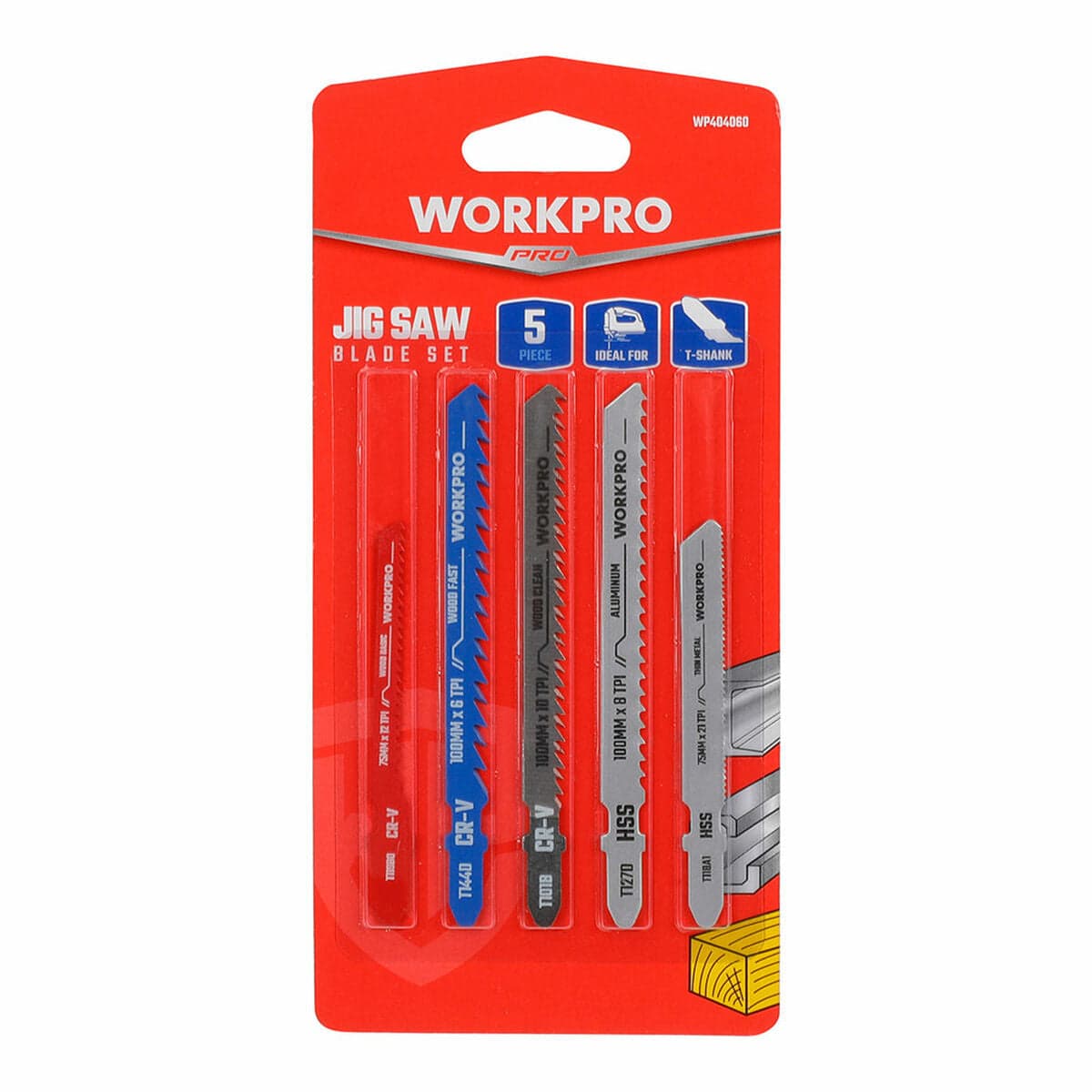 Workpro Stichsägeblätter für Holz und Metall 5 Stück