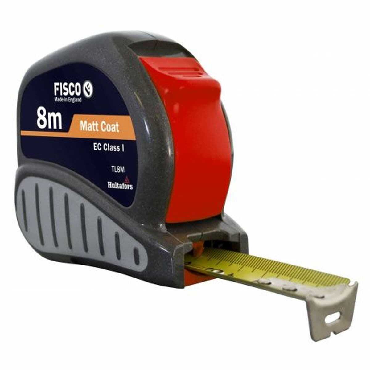 Mètre ruban FISCO TRI-LOK 8 m Acier Caoutchouc naturel ABS