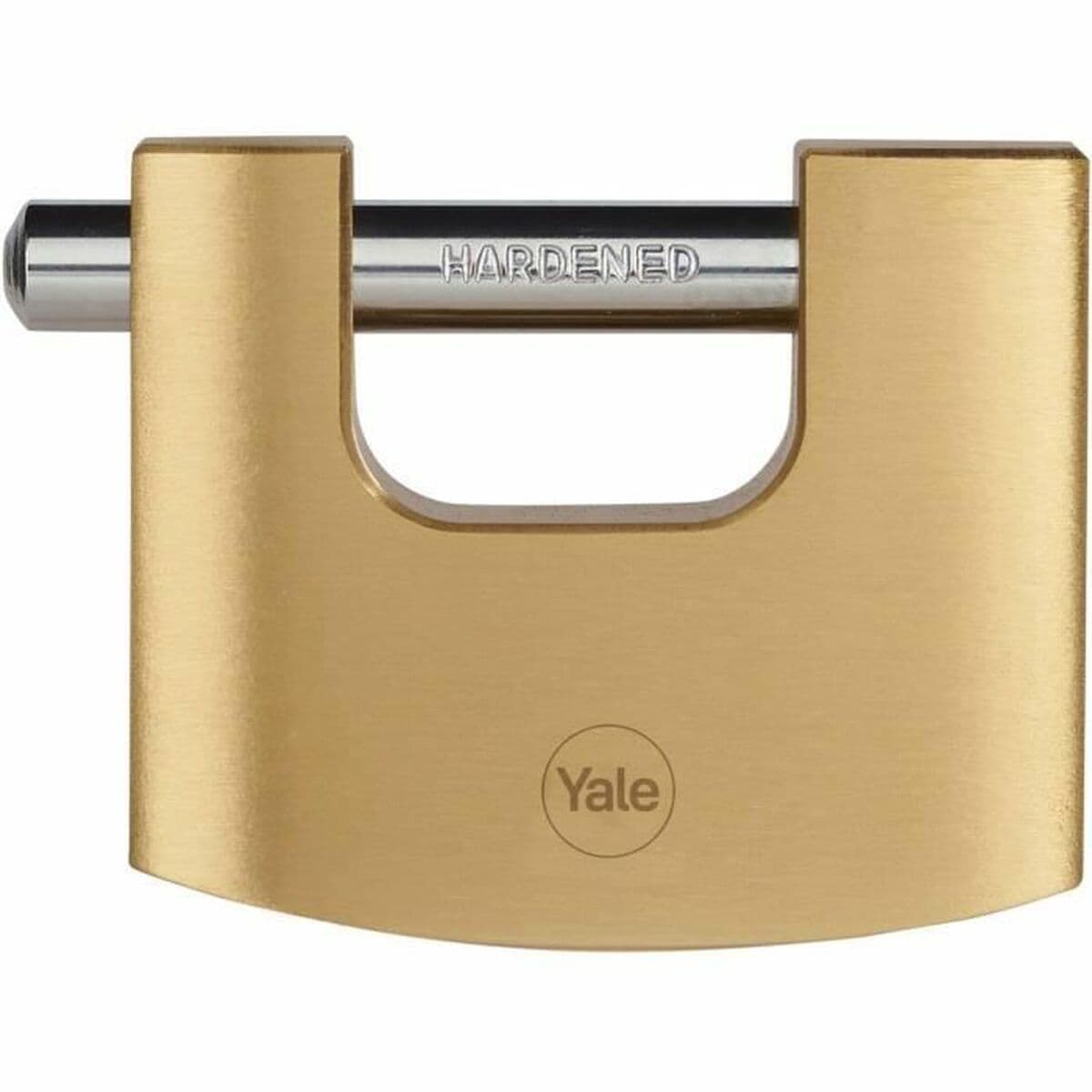 Yale Rechteckiges Vorhängeschloss mit Schlüssel - Golden
