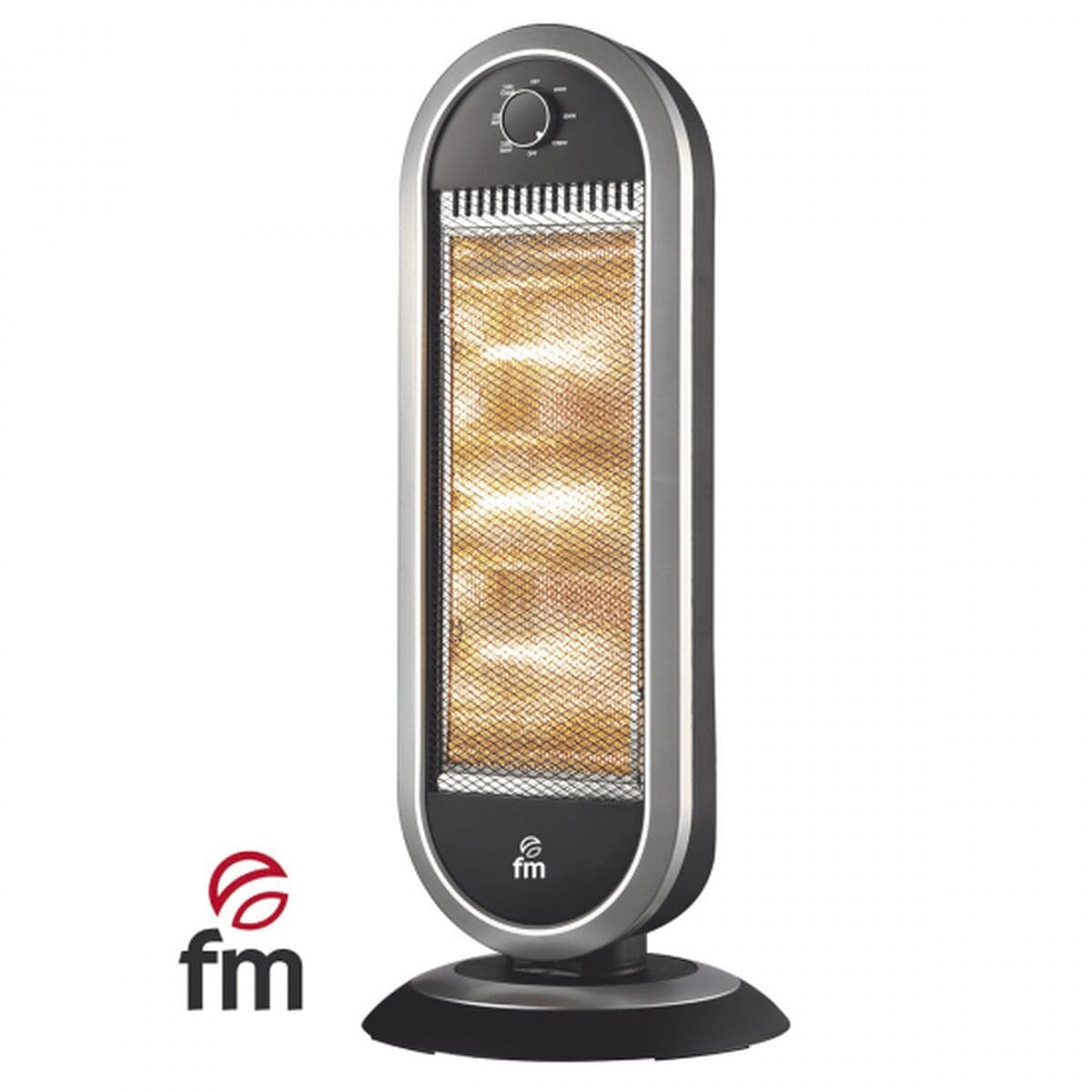 Elektrischer Radiator Grupo FM H30 Schwarz 1200 W