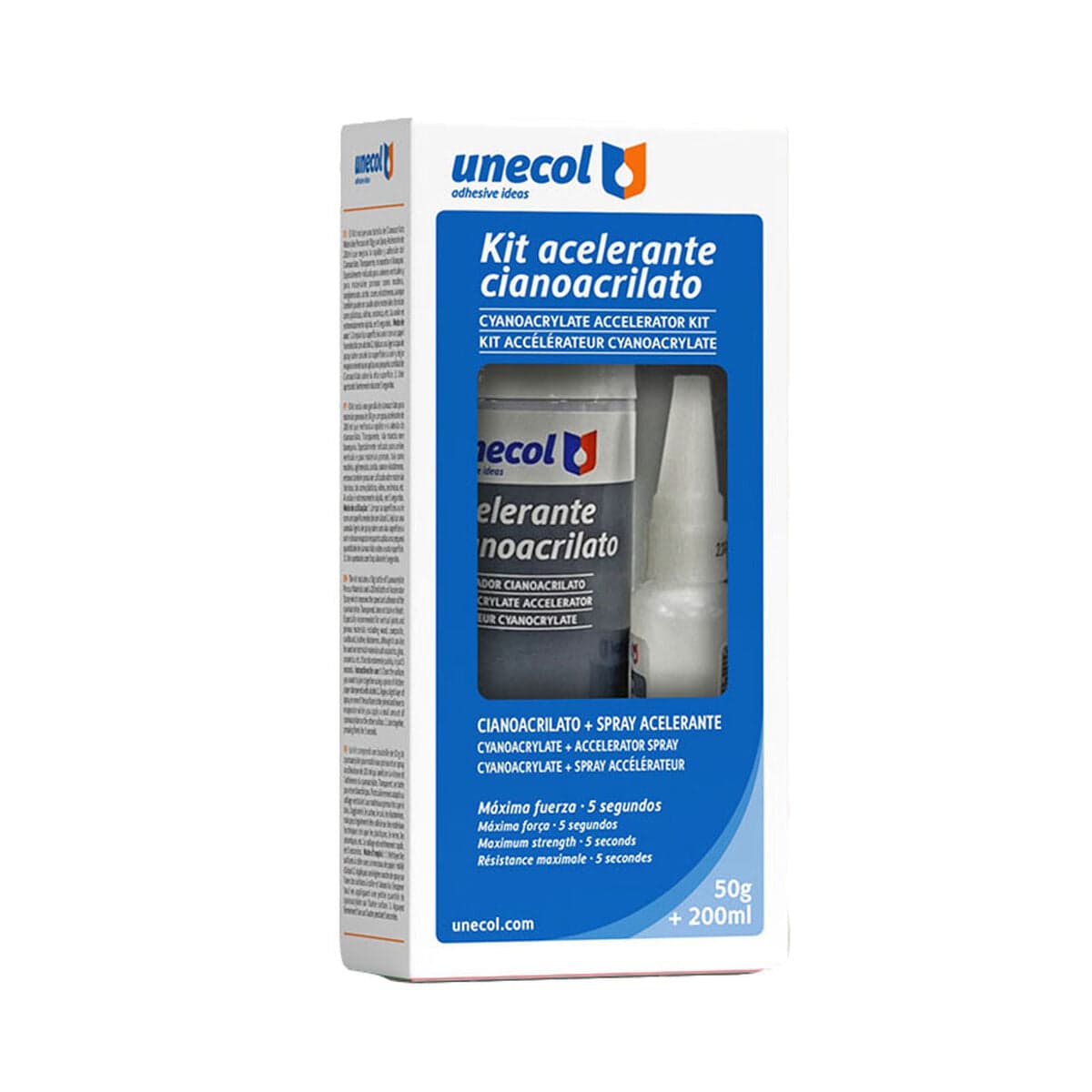 Unecol A7156 Cyanacrylat-Set 200 ml 50 g 2-teilig