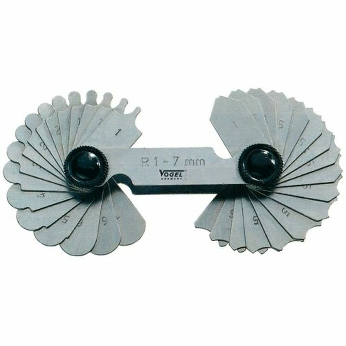 Radius gauge set VOGEL Stainless steel