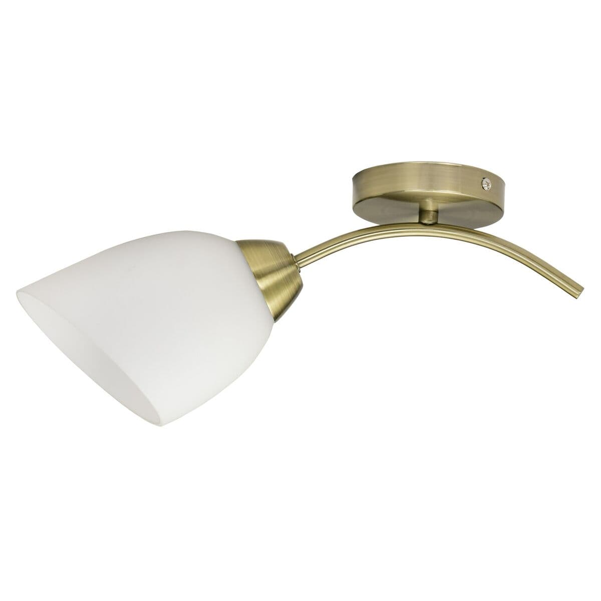 Applique murale Activejet Blanc Or Métal Verre 40 W