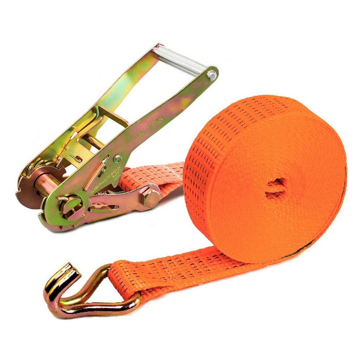 Ponsa spanband met ratel oranje gesloten 50 mm x 8,5 m