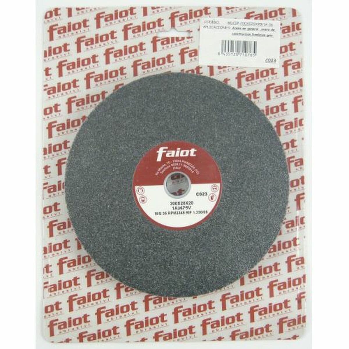 Slijpschijf FAIOT 1A-60 200 mm grijs