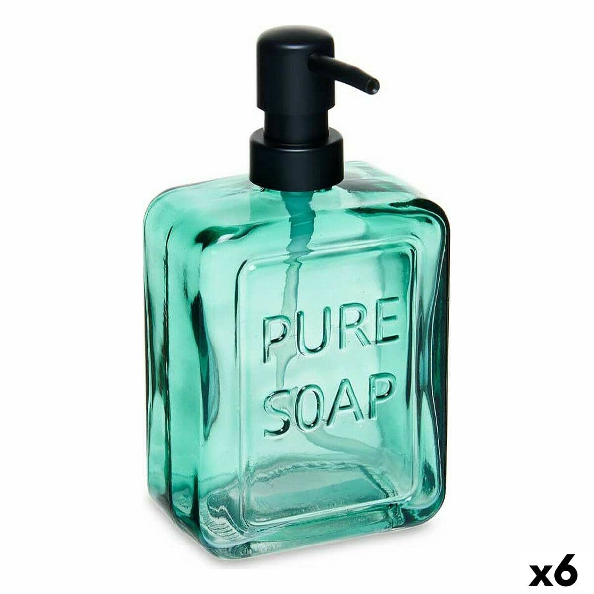 Seifenspender Berilo Pure Soap Grün Glas 570 ml 10 x 18 x 6 cm (6 Stück)