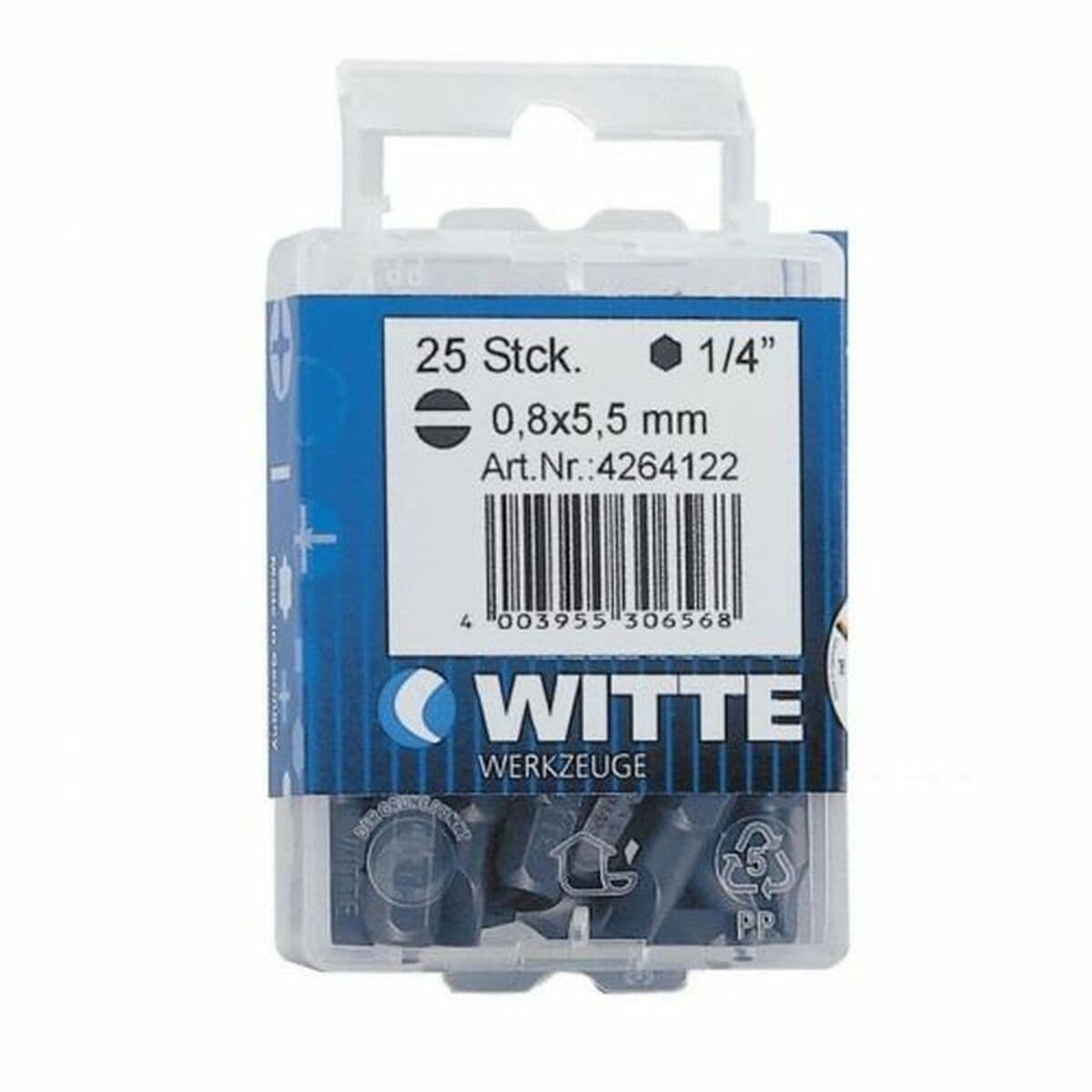 Bit-Set WITTE Schlitz 15 Stück