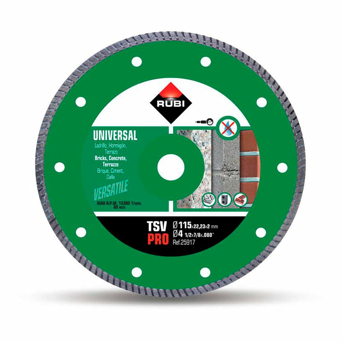 Diamond cutting disc Rubi tsv pro 25917 Ø 230 mm