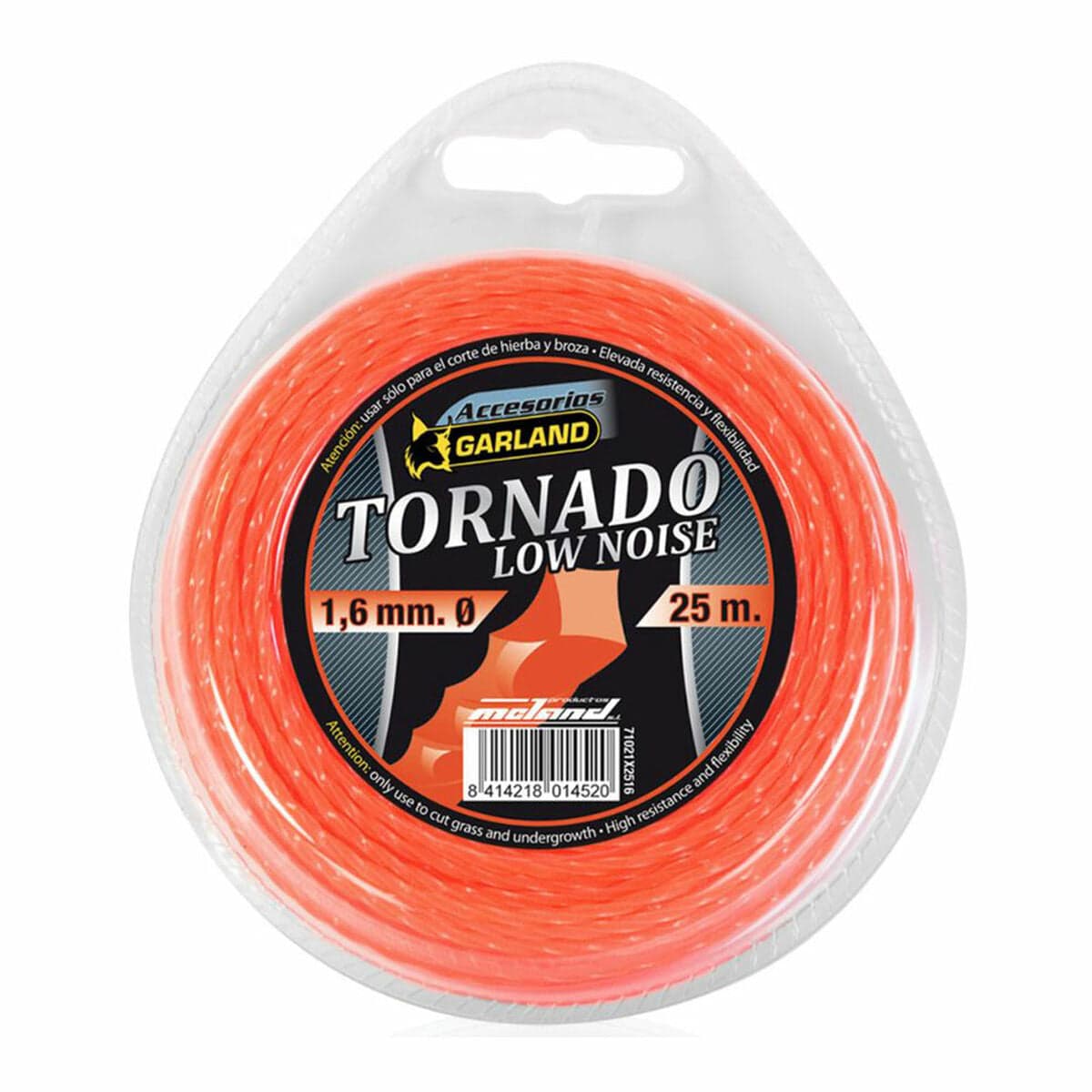 Mähfaden Garland Tornado X 71021X2516 25 m 1,6 mm Geräuscharm
