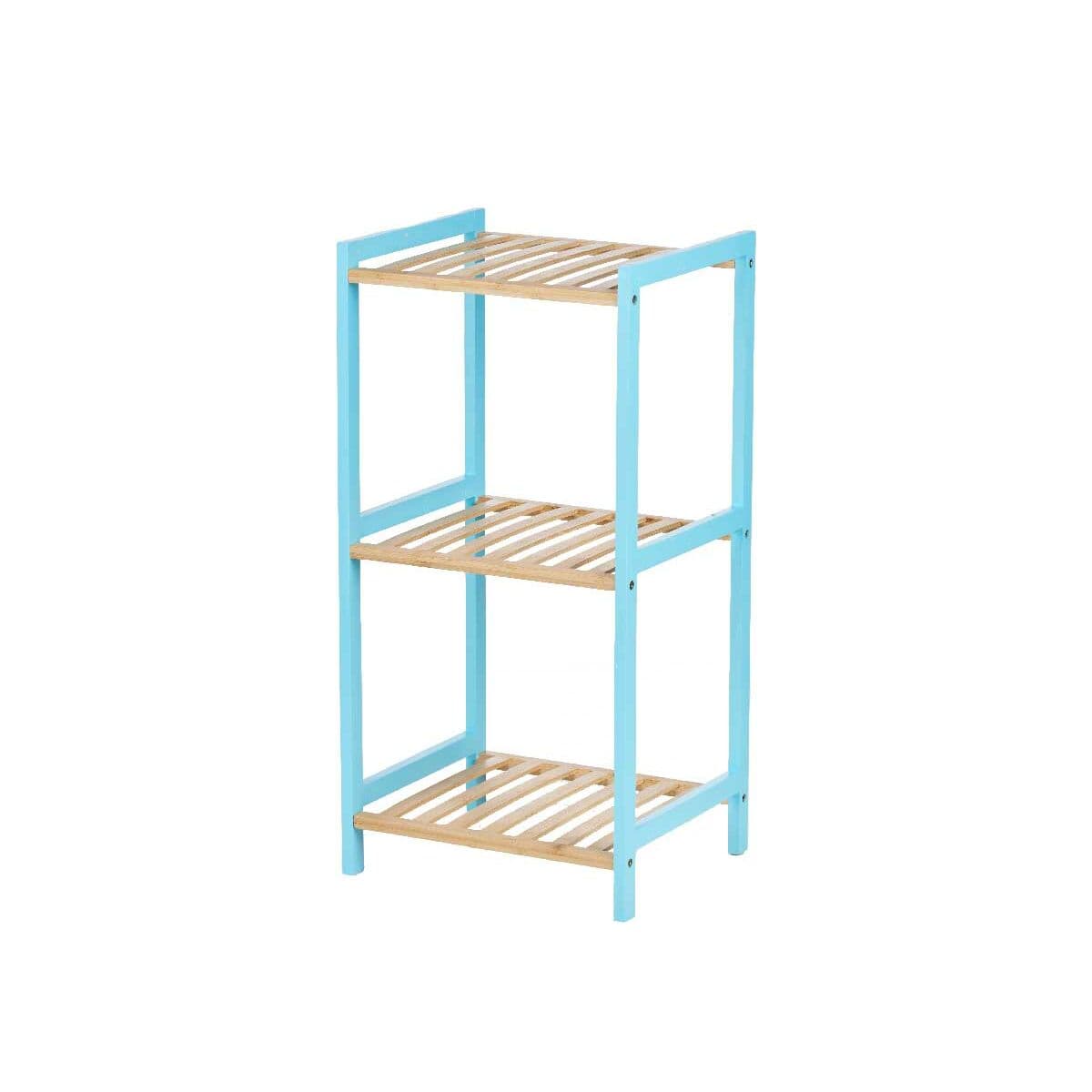 Badezimmerregal Berilo Blau Natur 35 x 30 x 70 cm 35,2 x 70 x 30,2 cm