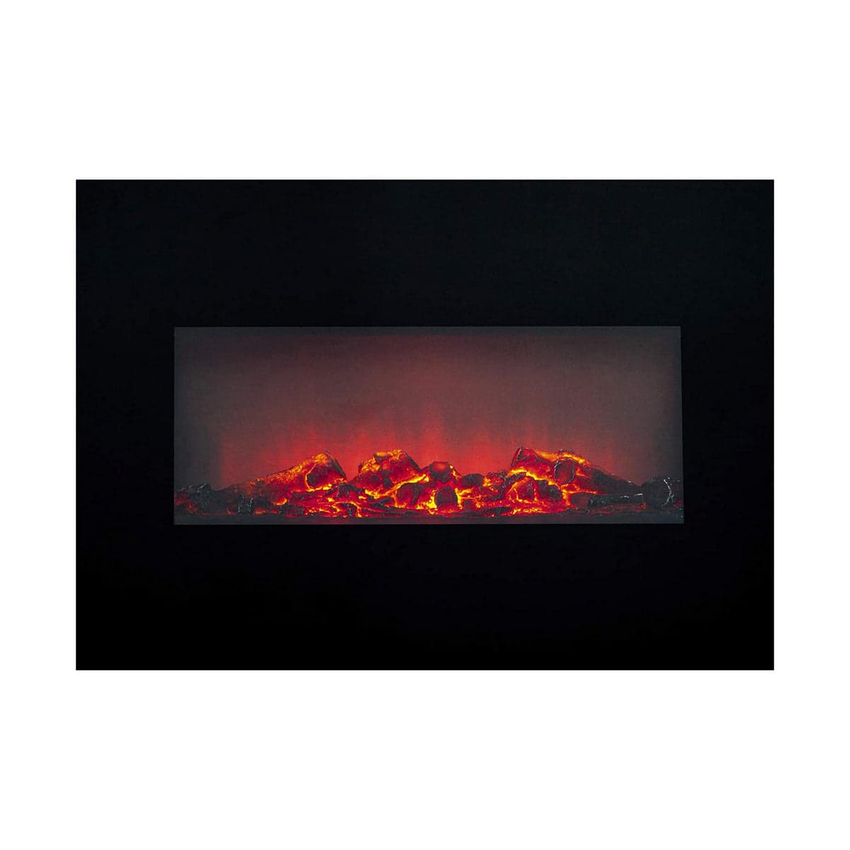 Decorative electric fireplace Classic Fire Memphis black 1800 W 66 x 13 x 46 cm