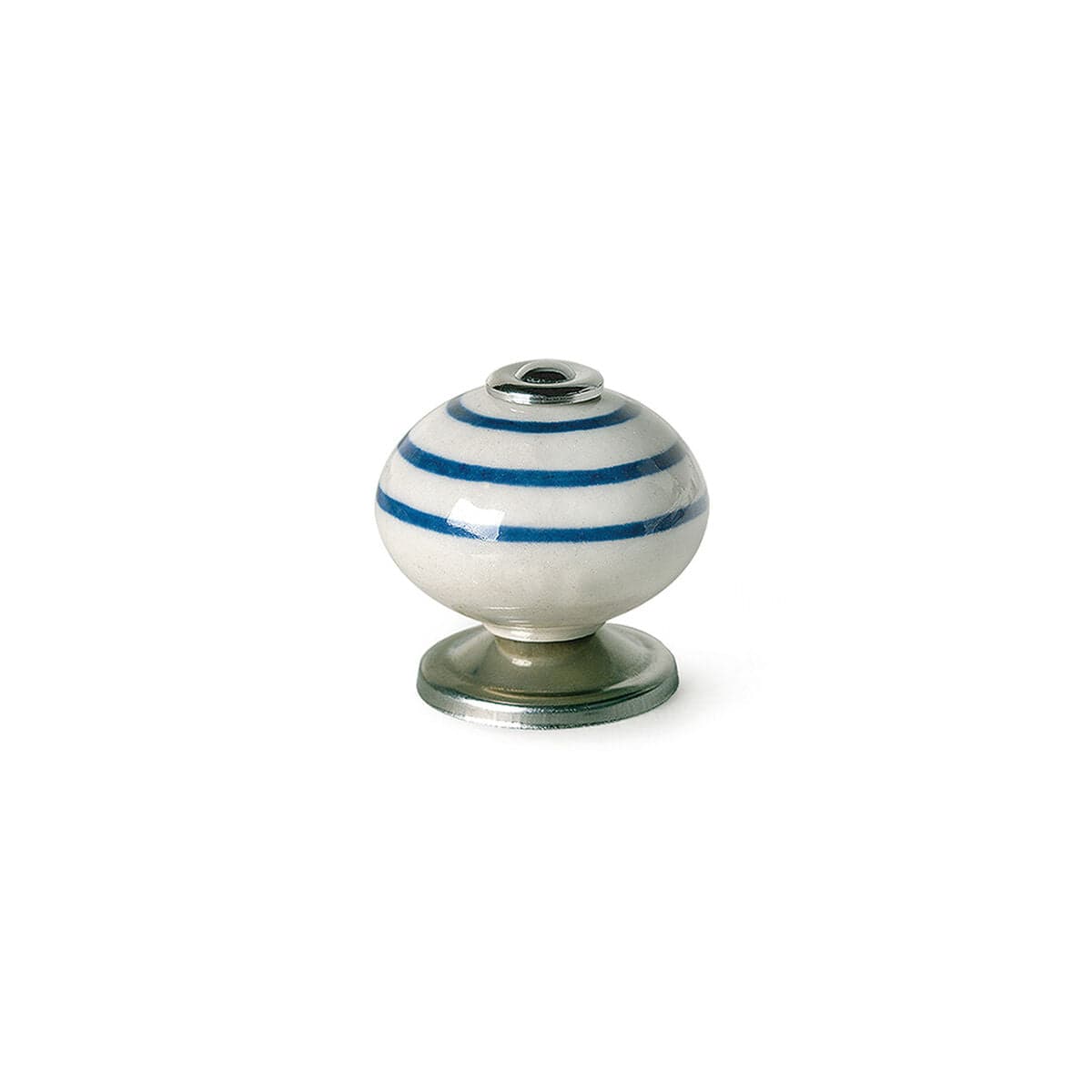 Türknauf Rei e501 Blau Metall Porzellan Ø 40 x 36 mm 4 Stück