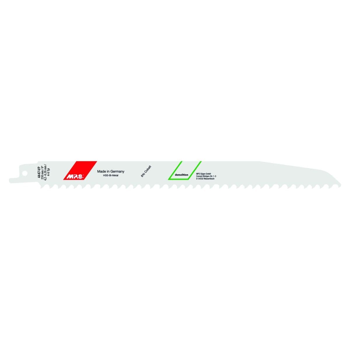 MP.S 4447-VP Reciprocating Saw Blade 4-5 tpi 6 tpi 230 mm 5 Units