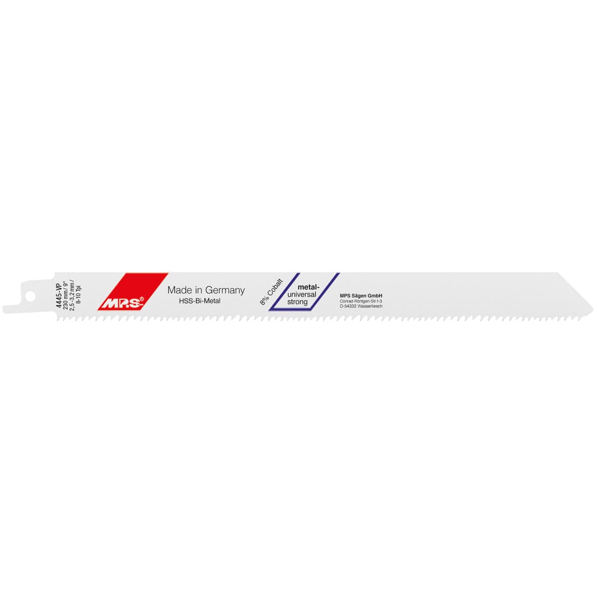 Zaagbladen MP.S 4445-VP 230 mm Reciprozaag 5 Stuks