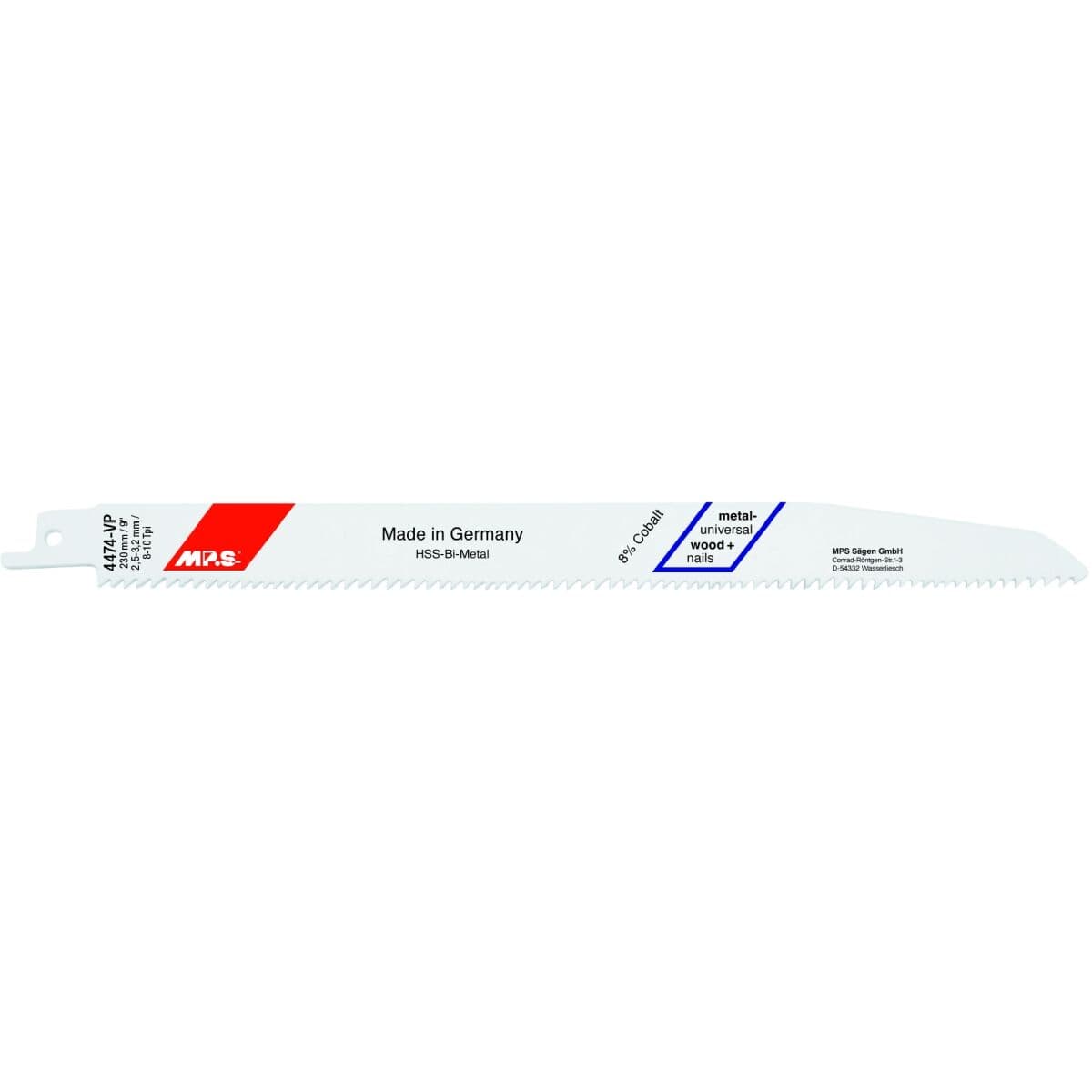 MP.S 4474-VP Reciprozaagbladen 230 mm 5 stuks