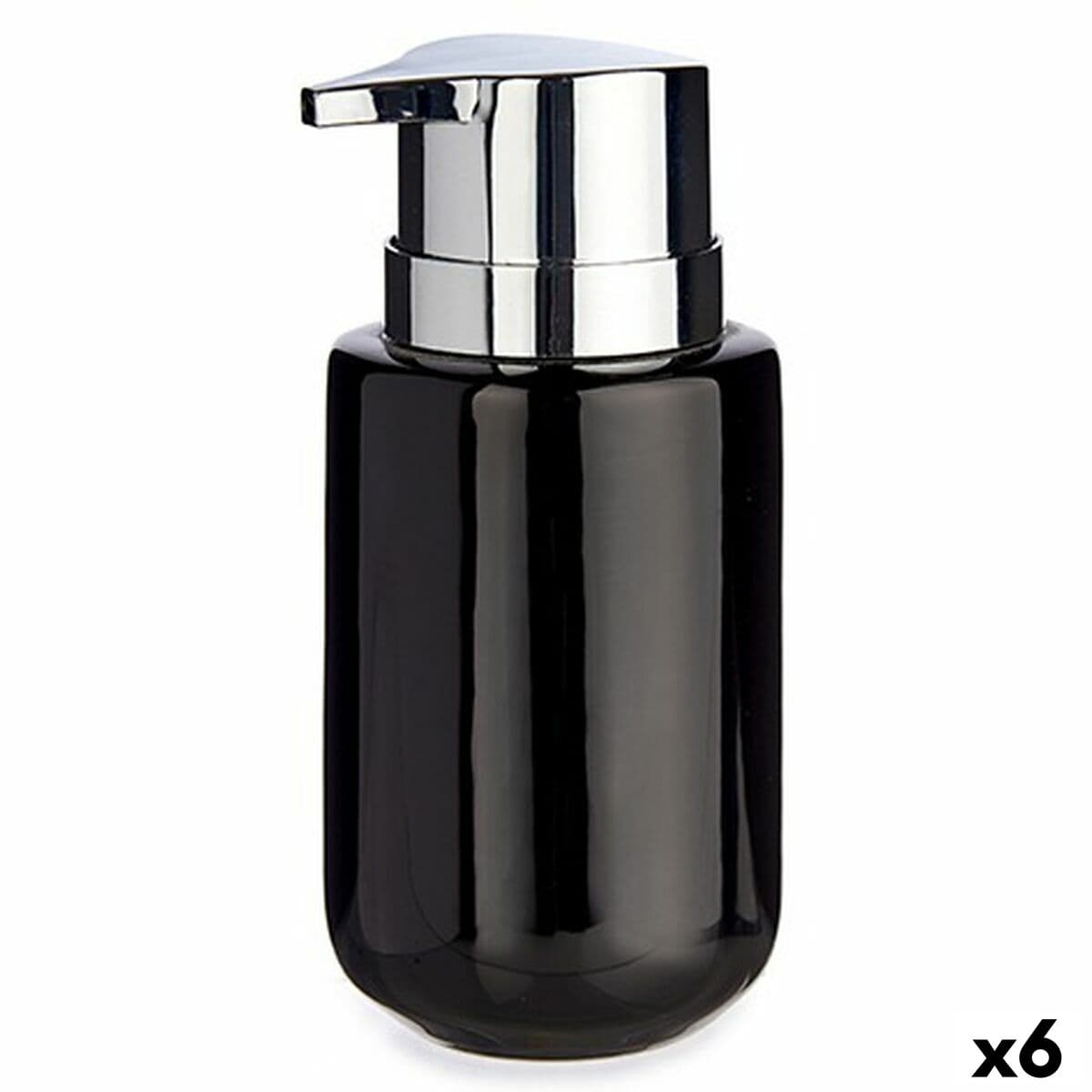 Berilo Seifenspender schwarz silber 350 ml