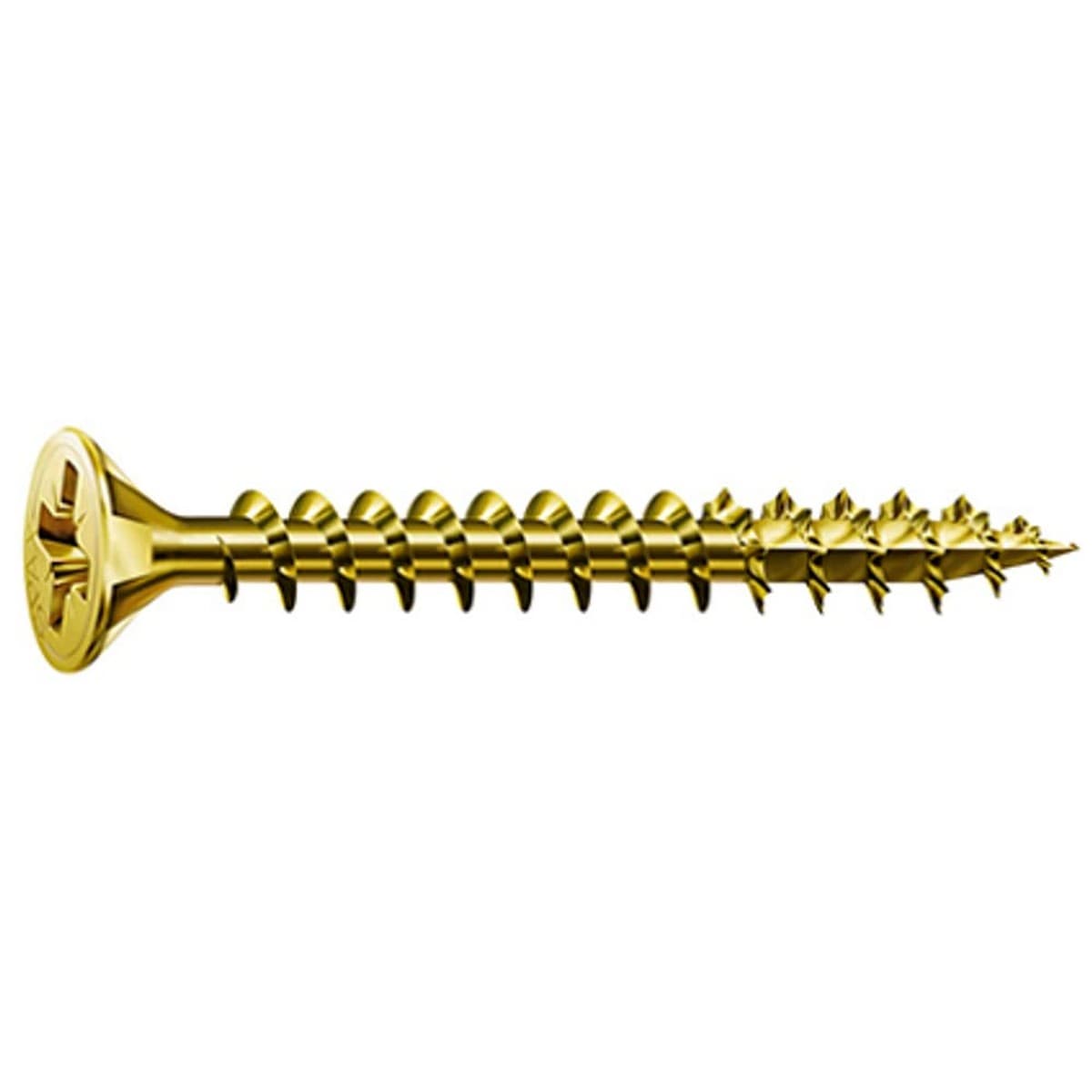 Box of Screws SPAX Yellox Wood Flat Head 100 Pieces (5 x 40 mm)