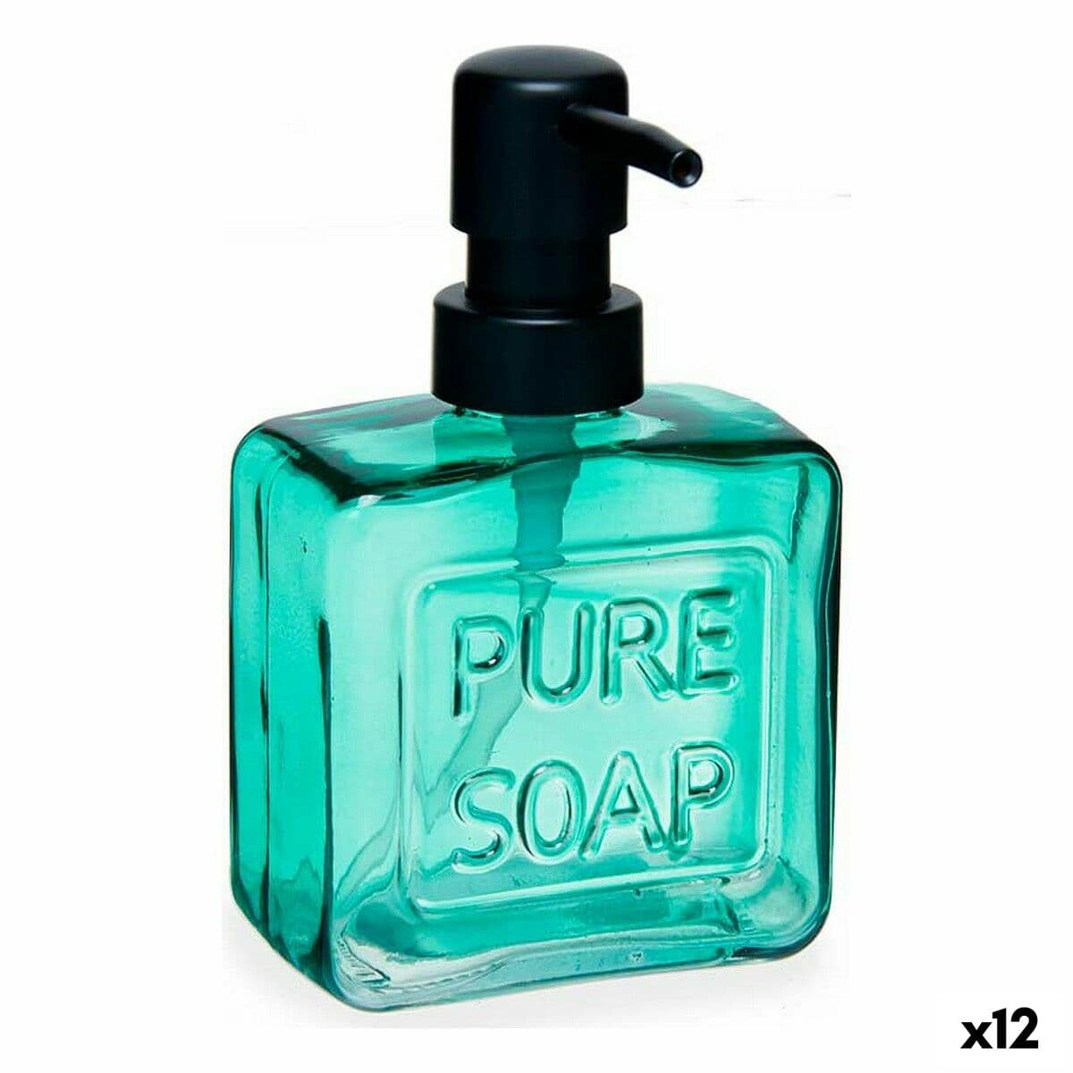 Berilo Pure Soap Seifenspender Grün Kristall Kunststoff 250 ml (12 Stück)
