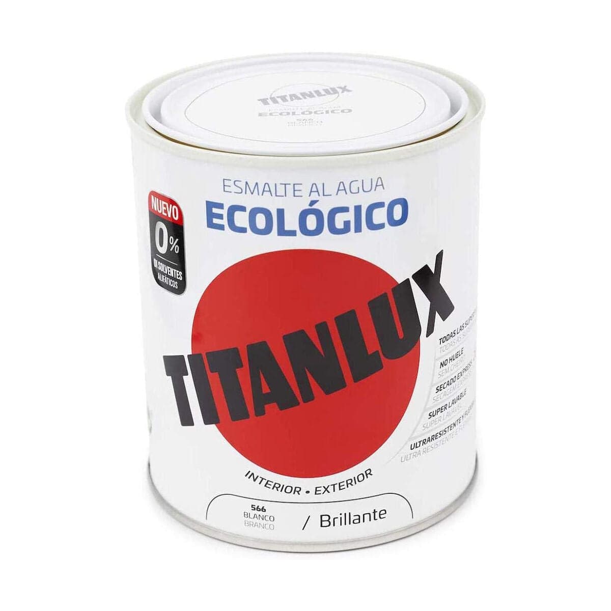 Glänzender weißer Lack Titanlux 00t056634 750 ml