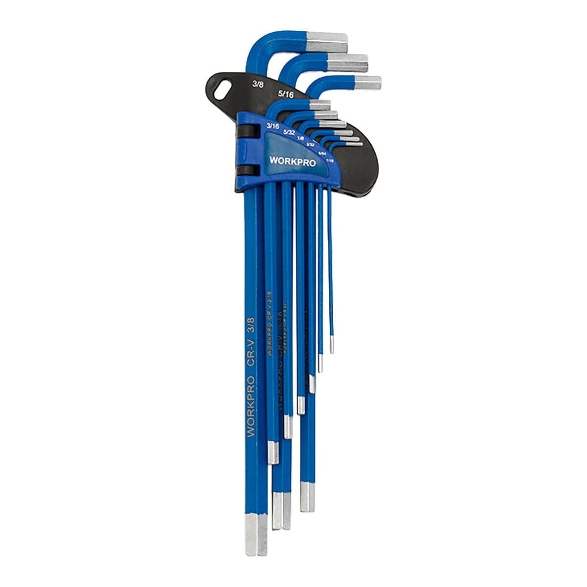 Jeu de clés Allen hexagonales Workpro 9 pièces (1,5 - 10 mm)